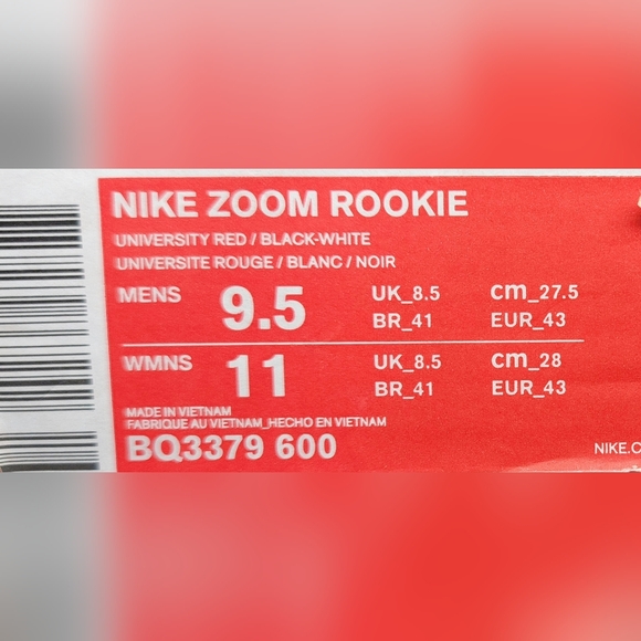 Nike Zoom Rookie "Penny's" Customized With Snakeskin Print Sz 9.5 Men NIB - Picture 8 of 8